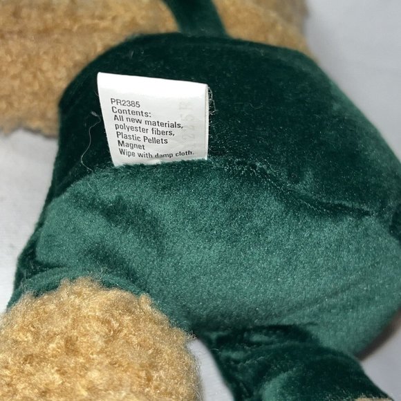 VTG Hallmark Kiss Kiss Mistletoe Plush Teddy Bears Magnetic Noses Christmas - Picture 9 of 14